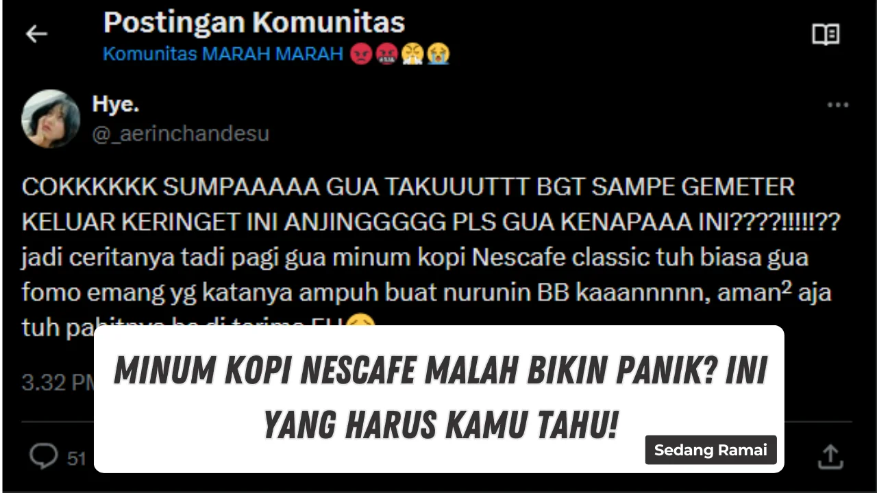 Panik Setelah Minum Kopi? Ini Cara Hadapi Efek Kafein Berlebihan